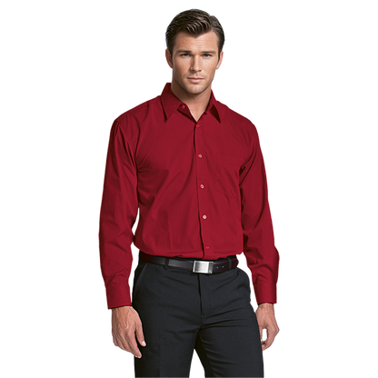 Barron Basic Poly Cotton Lounge Long Sleeve Shirt