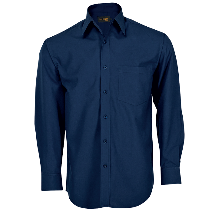 Barron Basic Poly Cotton Lounge Long Sleeve Shirt
