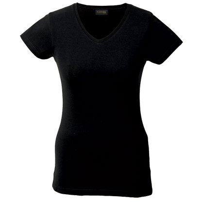Barron 170g Slim Fit V-Neck T-Shirt | Ladies