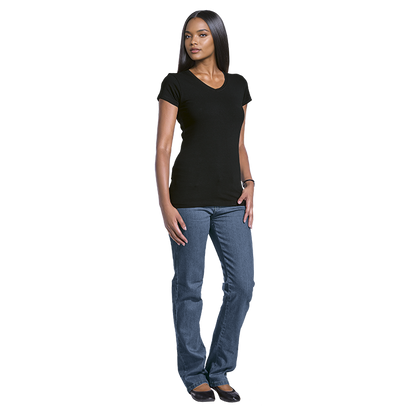 Barron 170g Slim Fit V-Neck T-Shirt | Ladies