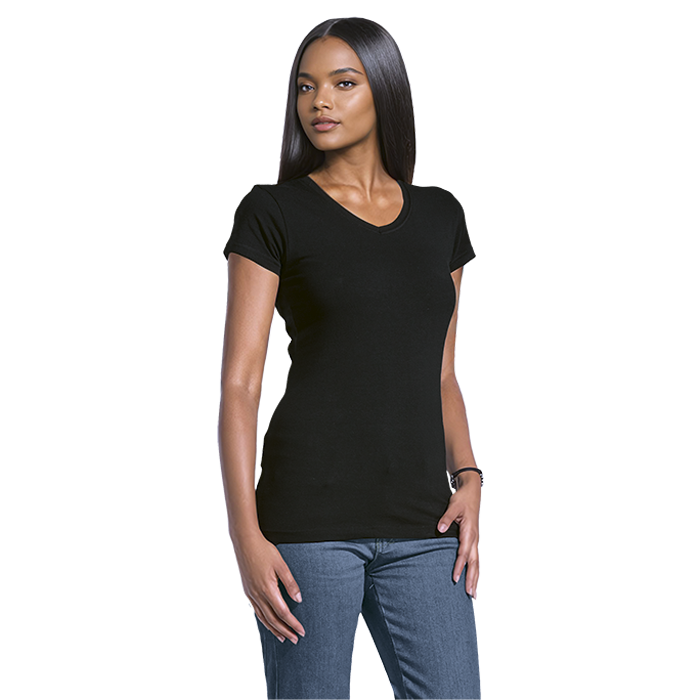 Barron 170g Slim Fit V-Neck T-Shirt | Ladies
