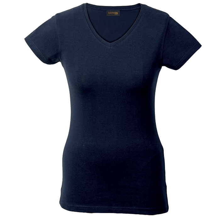 Barron 170g Slim Fit V-Neck T-Shirt | Ladies